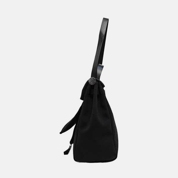 Authenticated pre-owned  Herbag 31 Canvas Black - Shoulder Bag at Looply