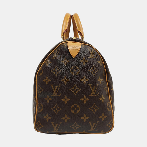 SPEEDY 30 Monogram Coated Canvas Brown