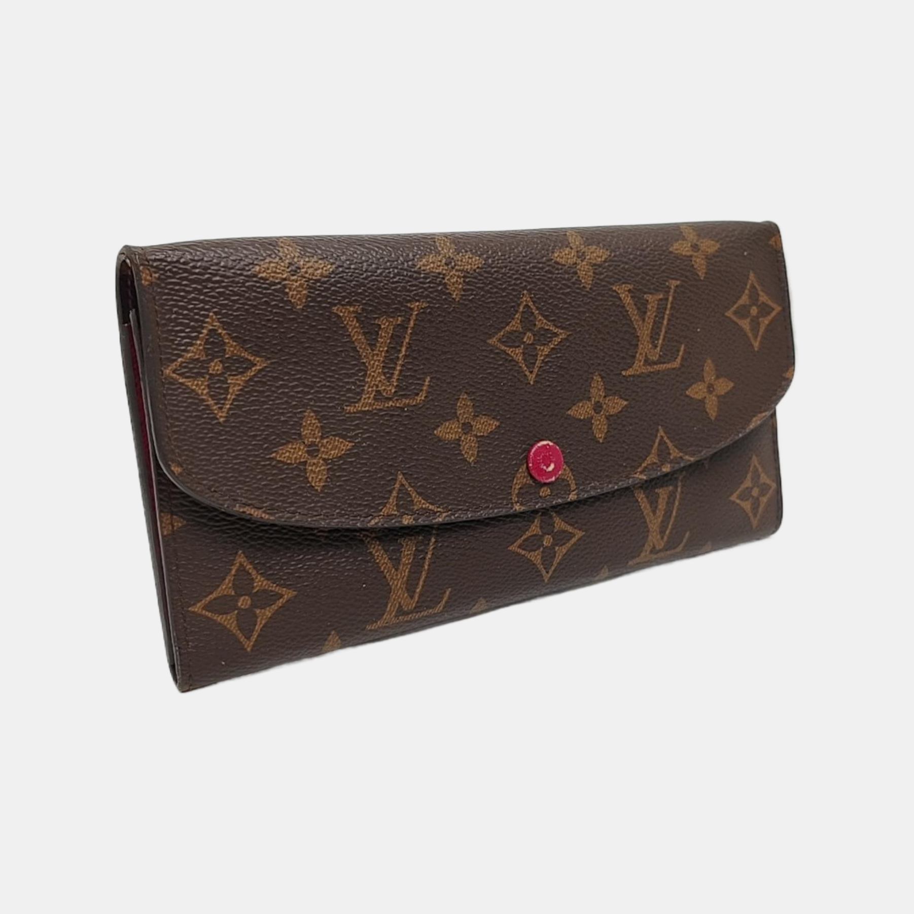 EMILIE Monogram Coated Canvas Brown Wallet