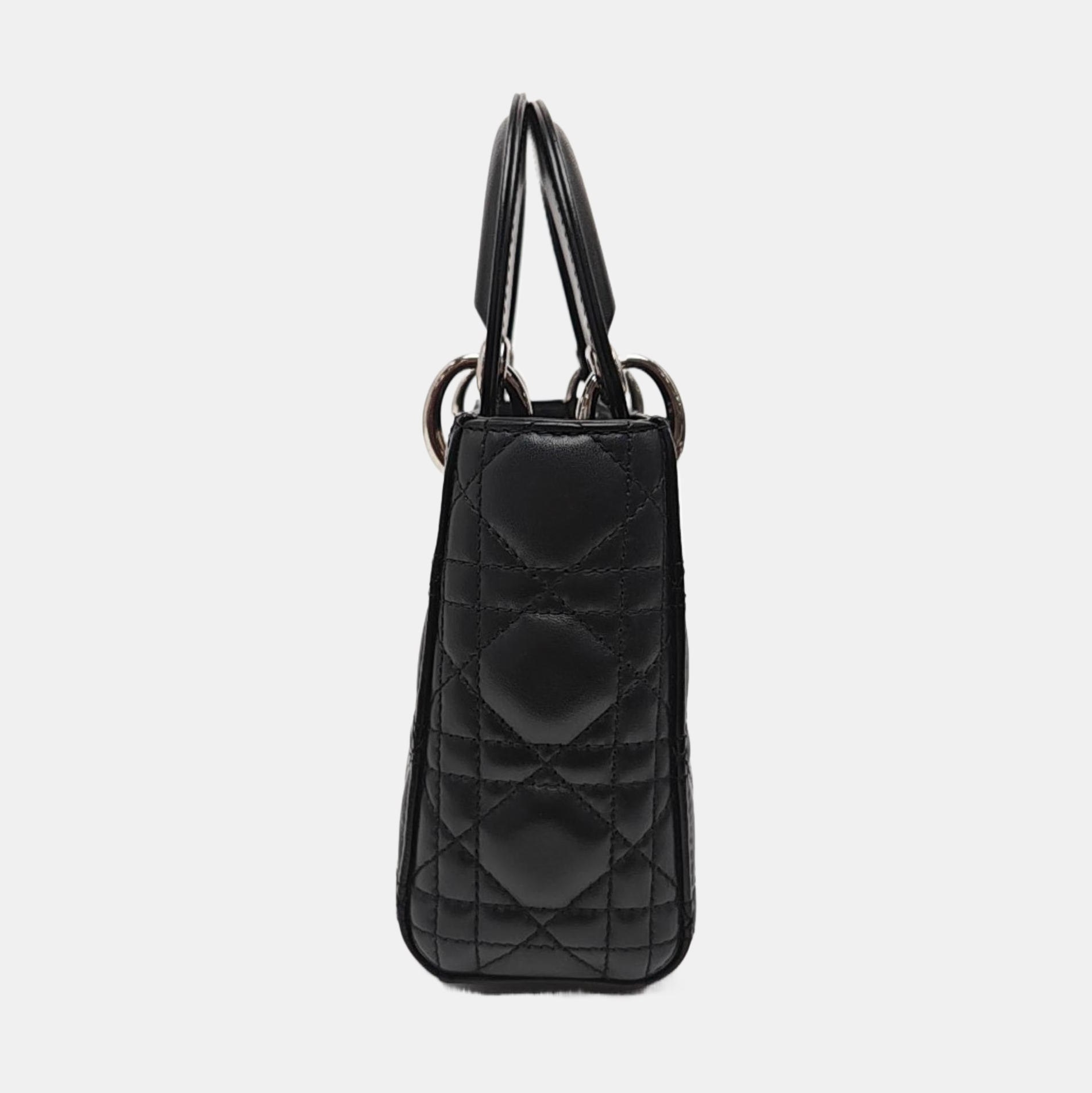 Lady Dior Mini Cannage Lambskin Black