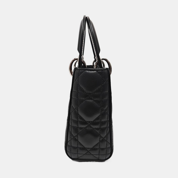 Lady Dior Mini Cannage Lambskin Black