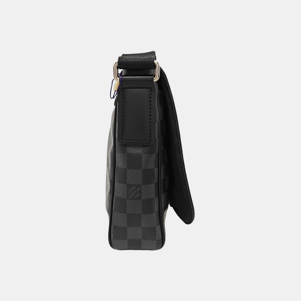 DISTRICT PM Damier Graphite Coated Canvas Gray