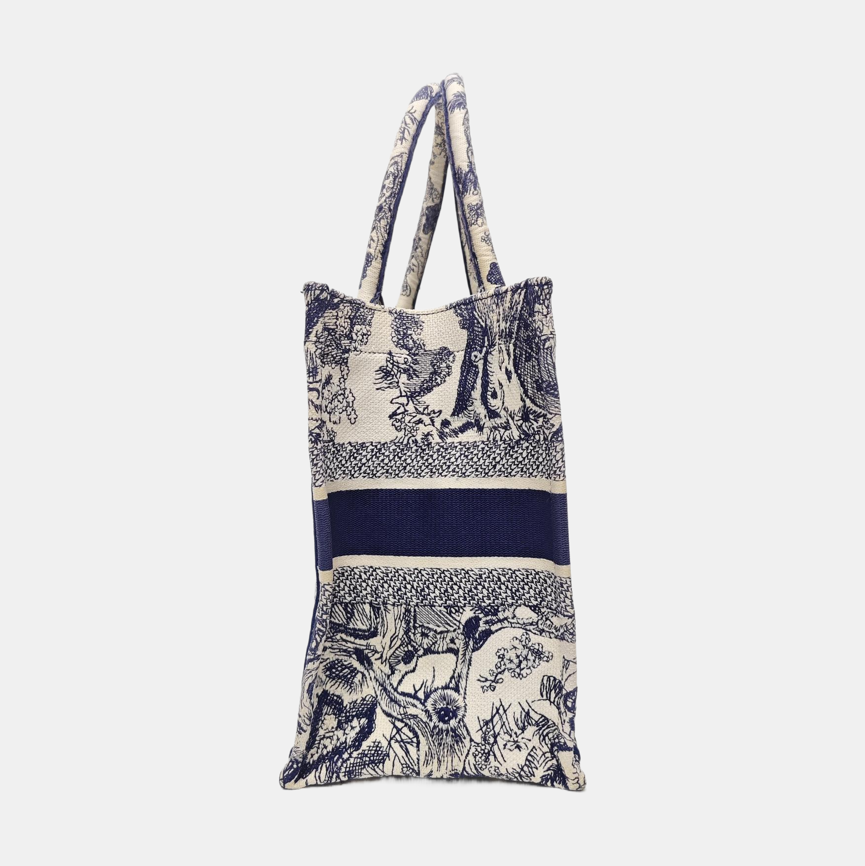 Book Tote Medium Canvas Blue
