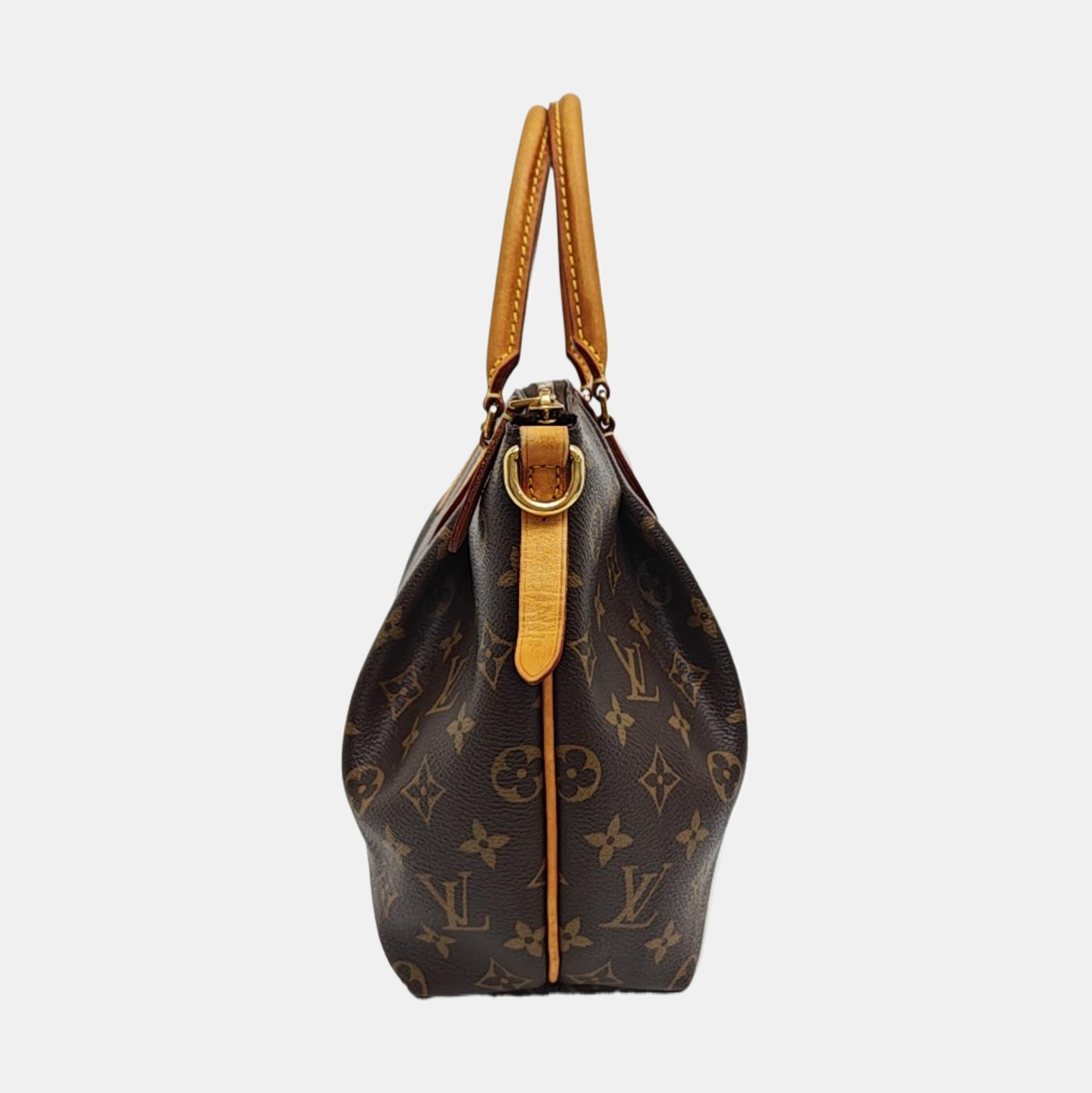 TURENNE Monogram Coated Canvas Brown
