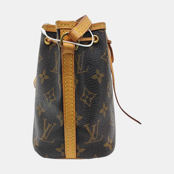 NÉONOÉ Nano Monogram Coated Canvas Brown