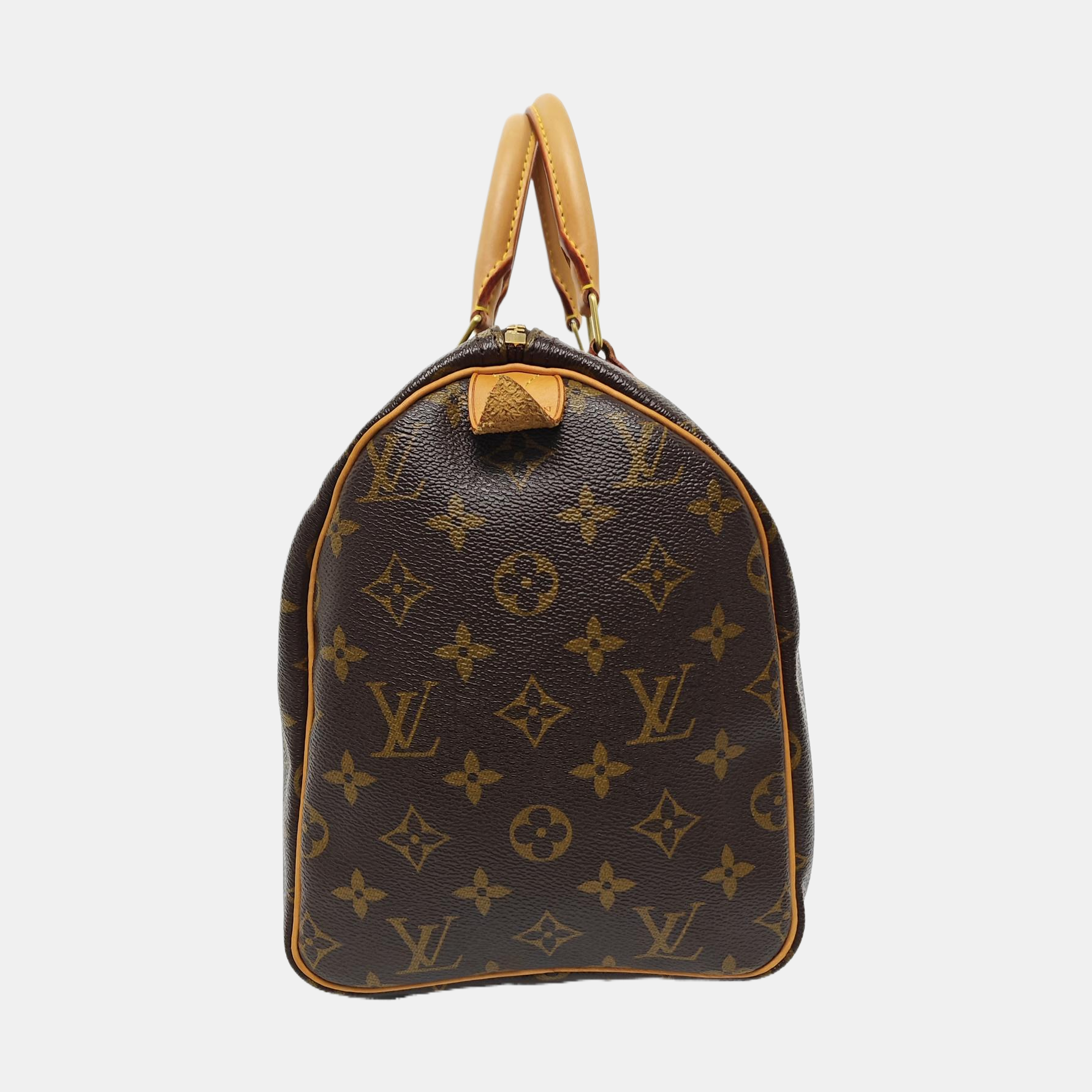 SPEEDY 30 Monogram Coated Canvas Brown