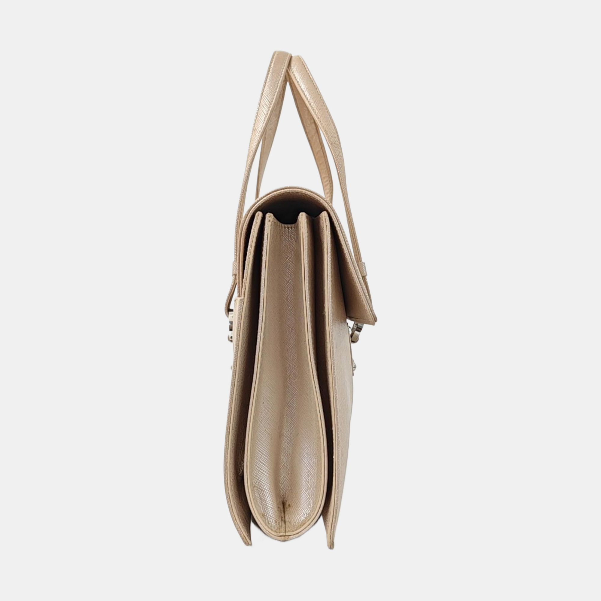 Calfskin Top Handle Bag Pink