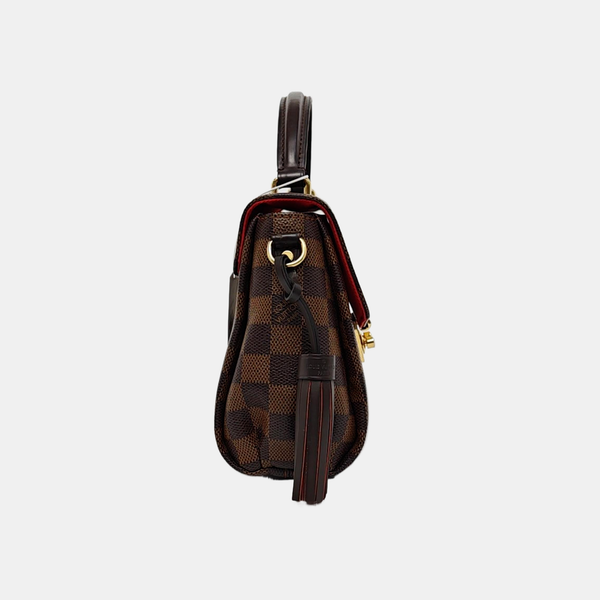 CROISETTE Damier Ebene Coated Canvas Brown