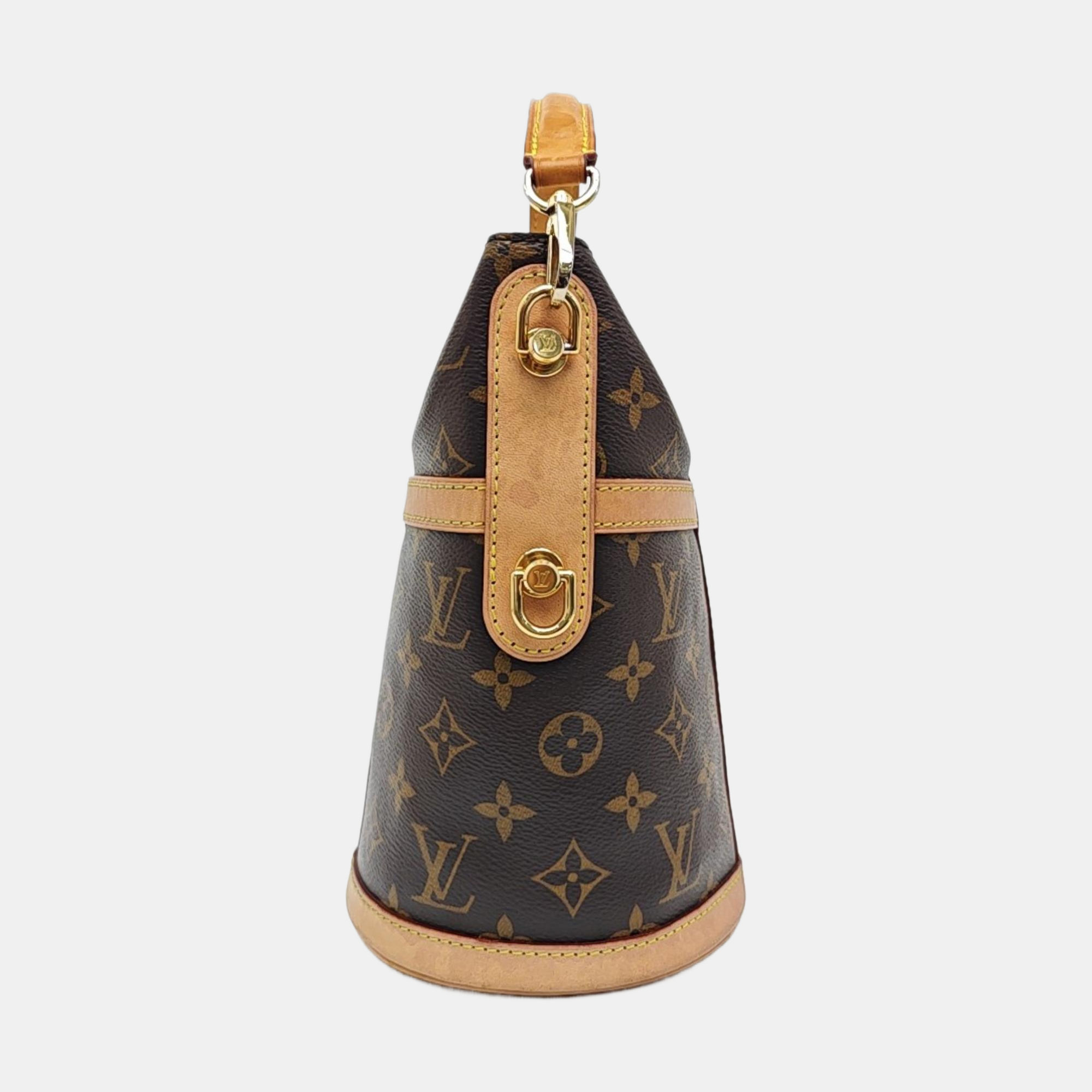 DUFFLE Monogram Coated Canvas Brown