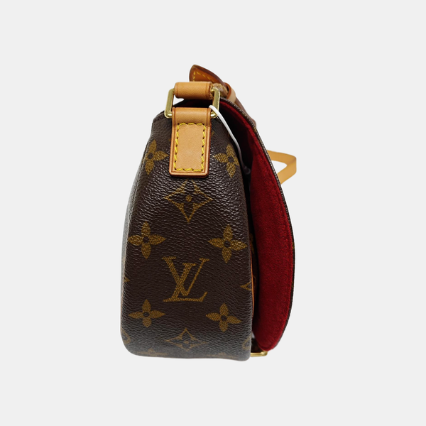 TAMBOURINE Monogram Coated Canvas Brown