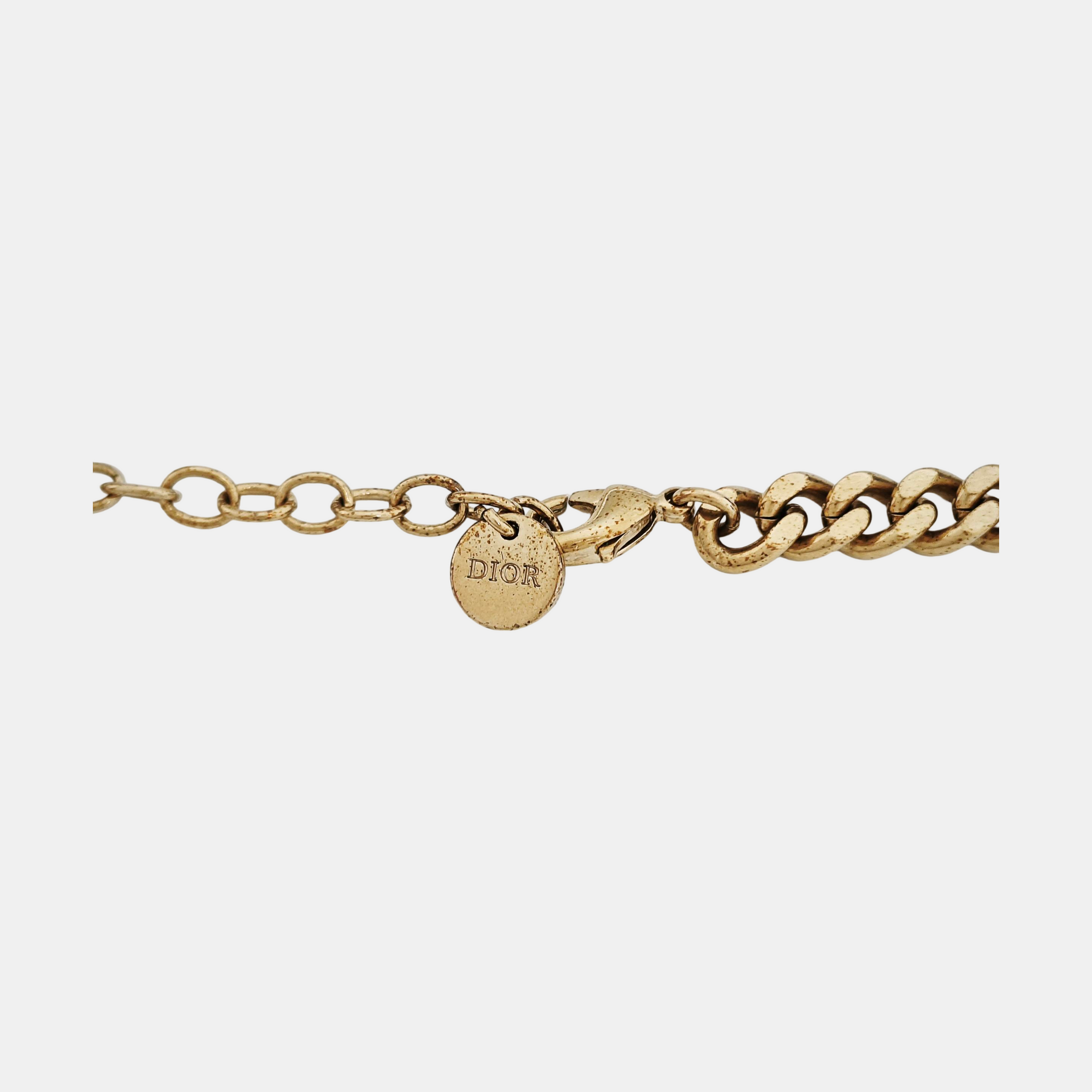 Petit CD Metal Gold Necklace