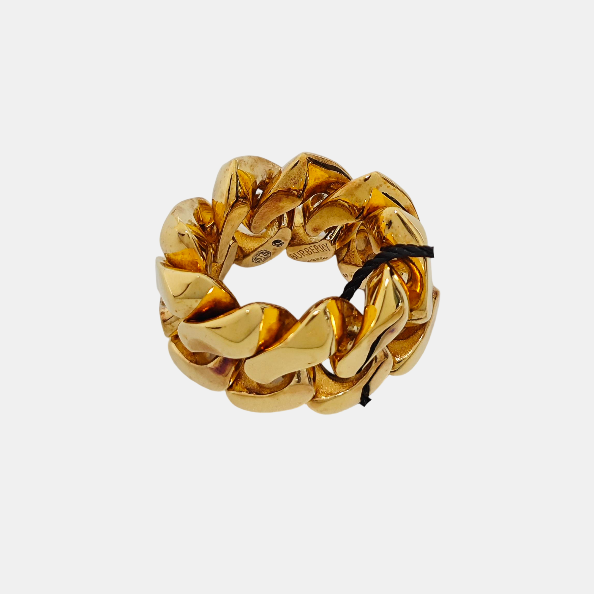925 Sterling Silver Gold Ring EU 53