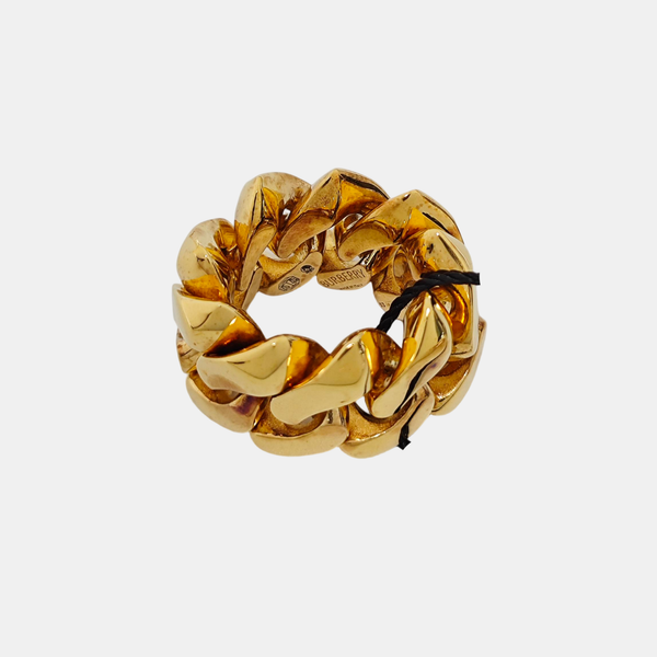 925 Sterling Silver Gold Ring EU 53
