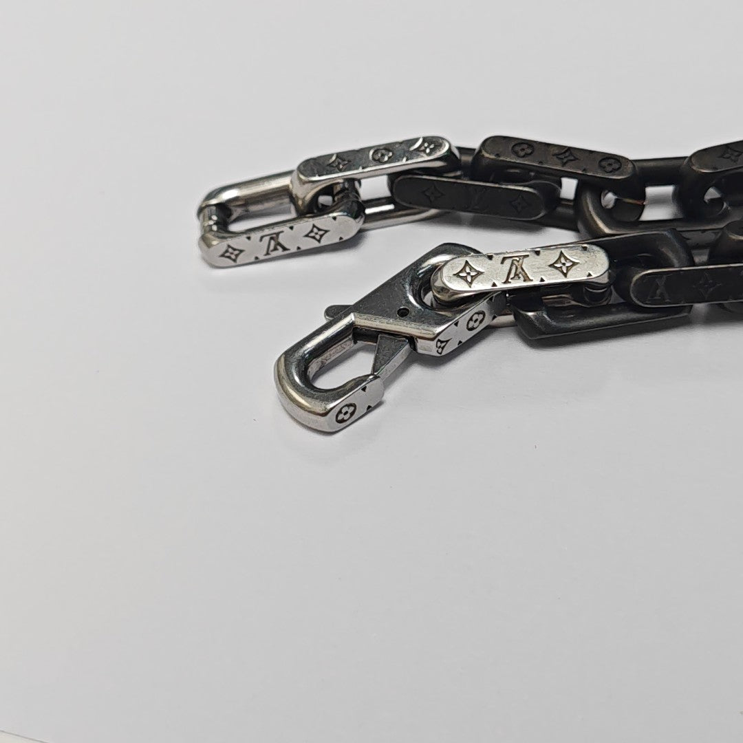 MONOGRAM CHAIN Metal Silver Bracelet