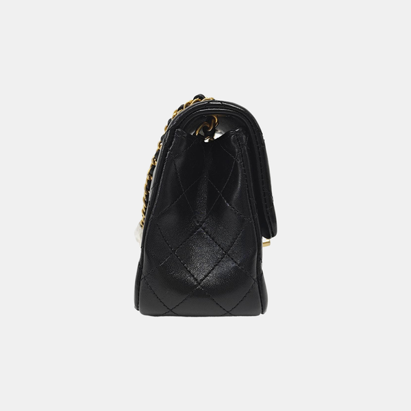 CLASSIC FLAP Mini Quilted Lambskin Black