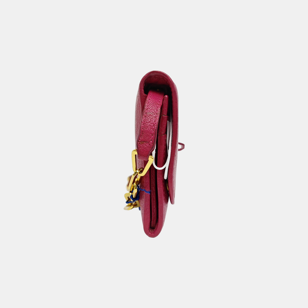 Calfskin Shoulder Bag Red