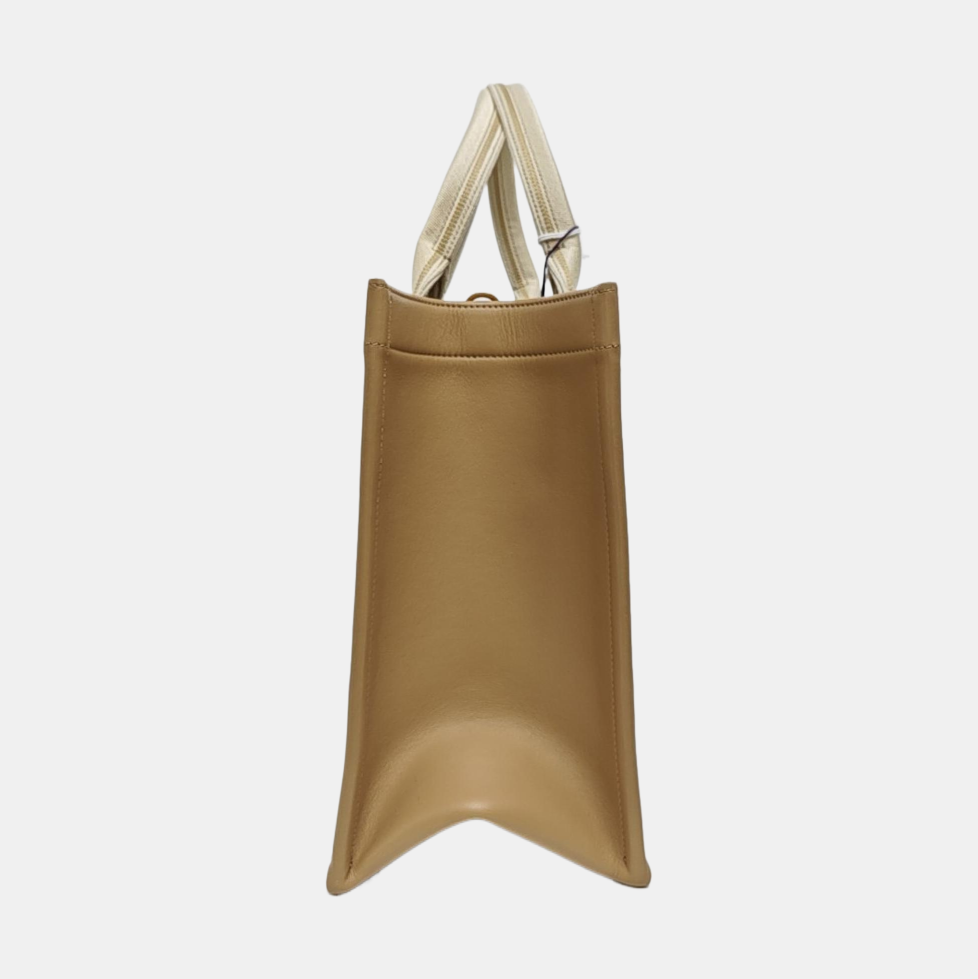 Book Tote Medium Oblique Canvas White