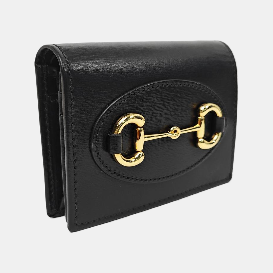 Horsebit 1955 Small Calfskin Black Wallet