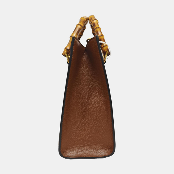 Diana Small Calfskin Brown