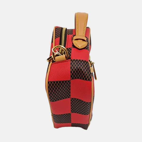 MESSENGER Damier Coated Canvas Red