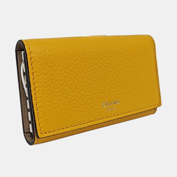 Calfskin Key Pouch Yellow