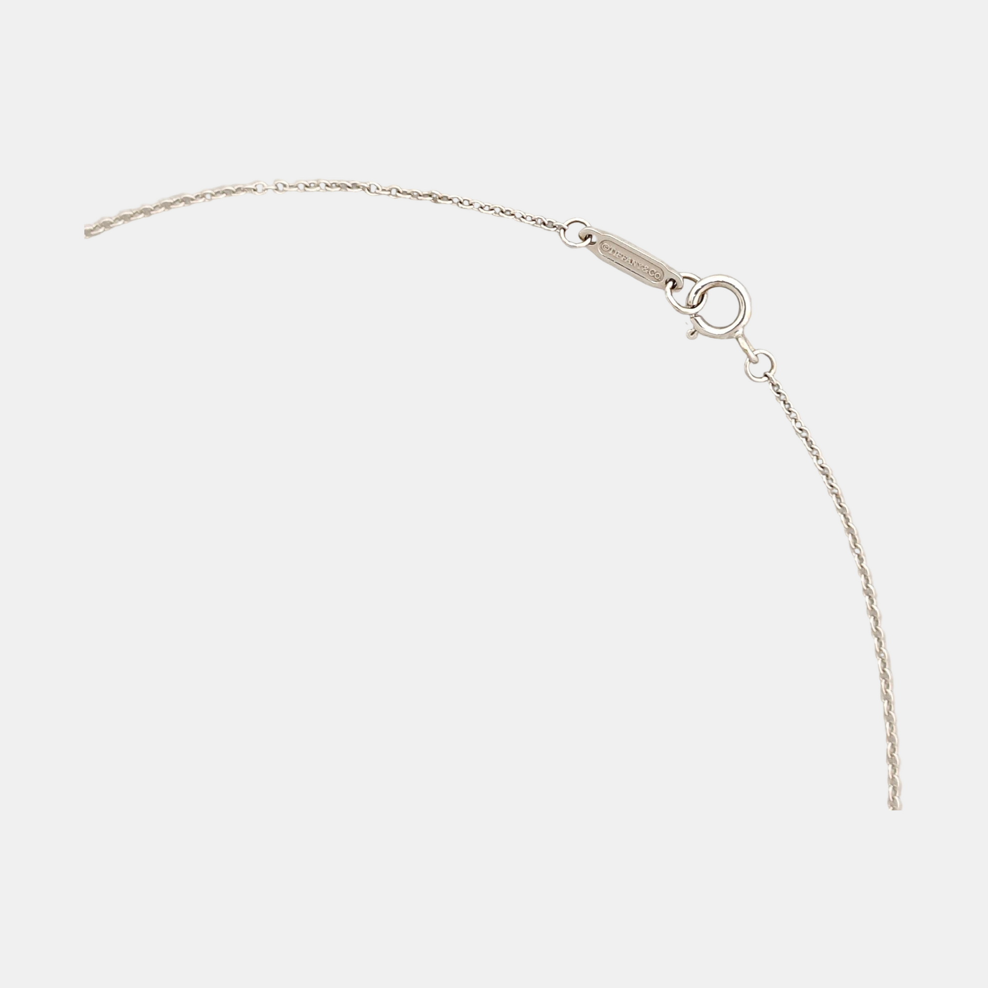 Tiffany Keys 18k White Gold Silver Necklace