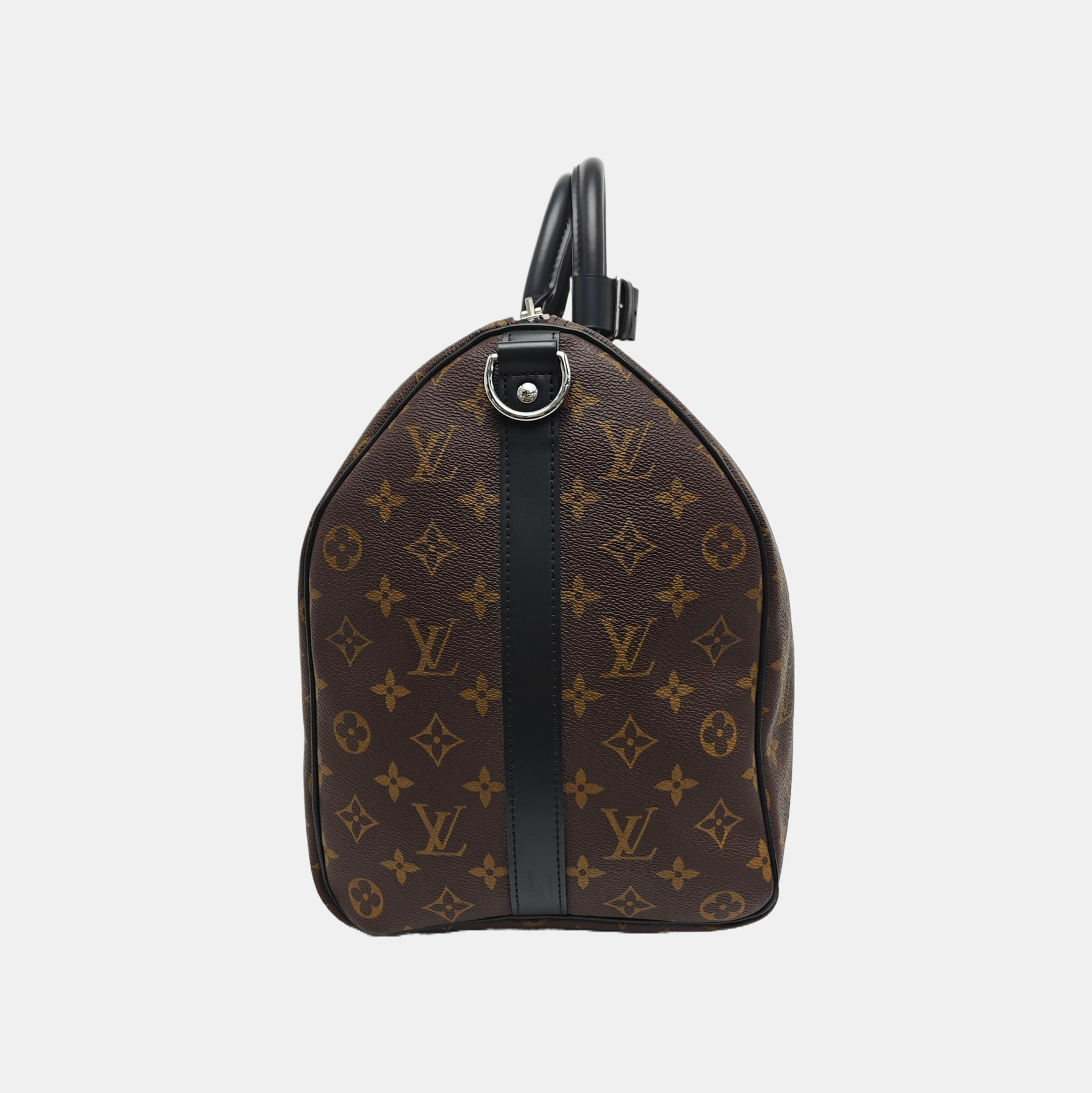 KEEPALL Monogram Coated Canvas Brown