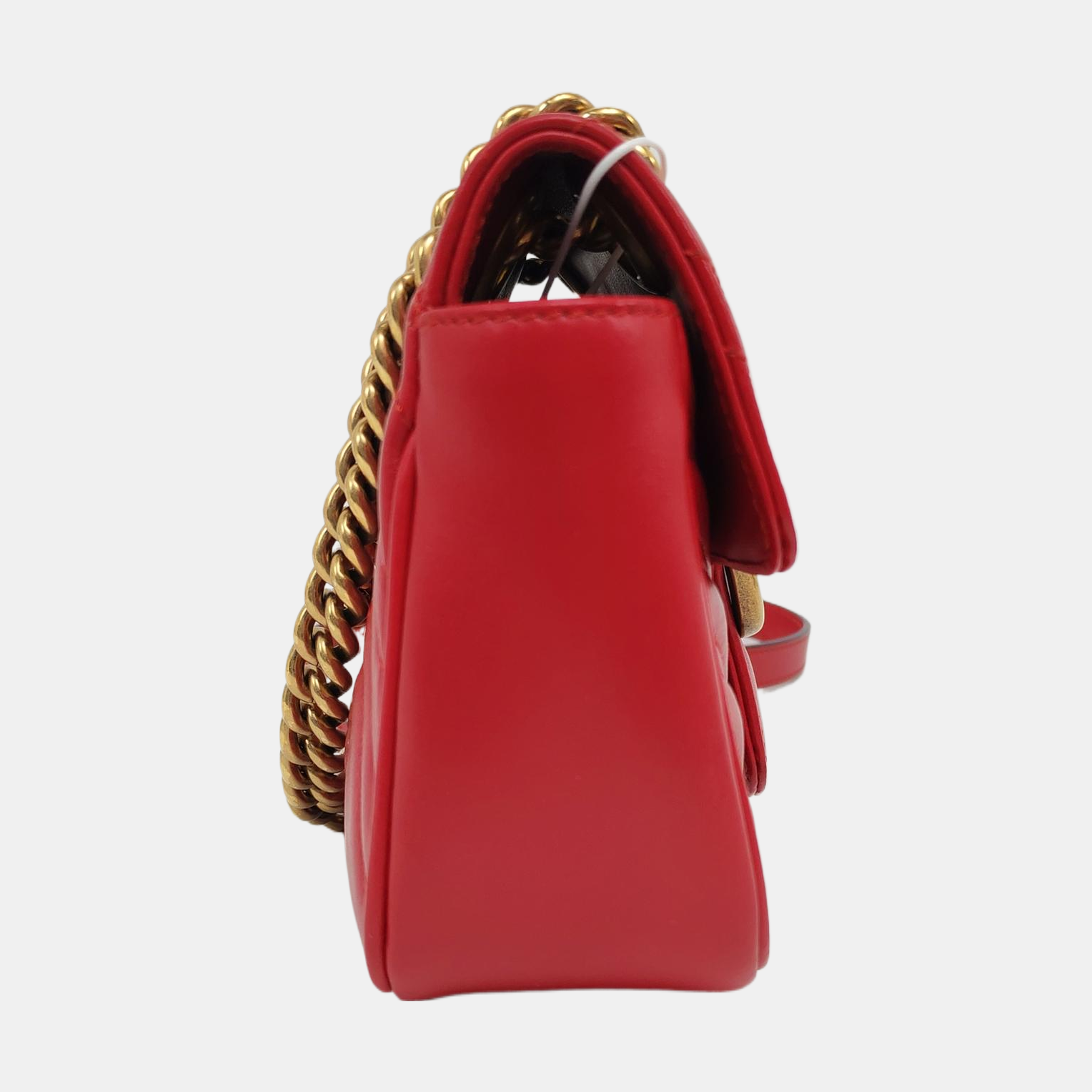 Authenticated pre-owned  GG Marmont Small Quilted Calfskin Red - Crossbody Bag at Looply