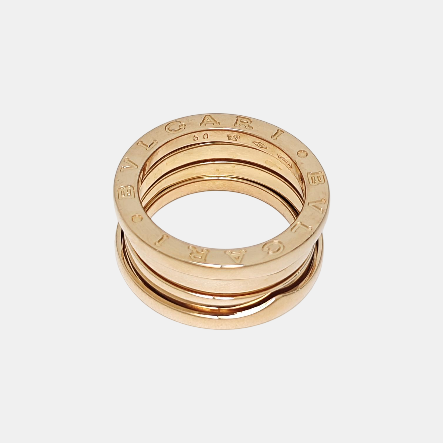 B.ZERO1 18k Rose Gold Ring EU 50