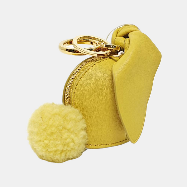 Animals Calfskin Yellow Coin Purse