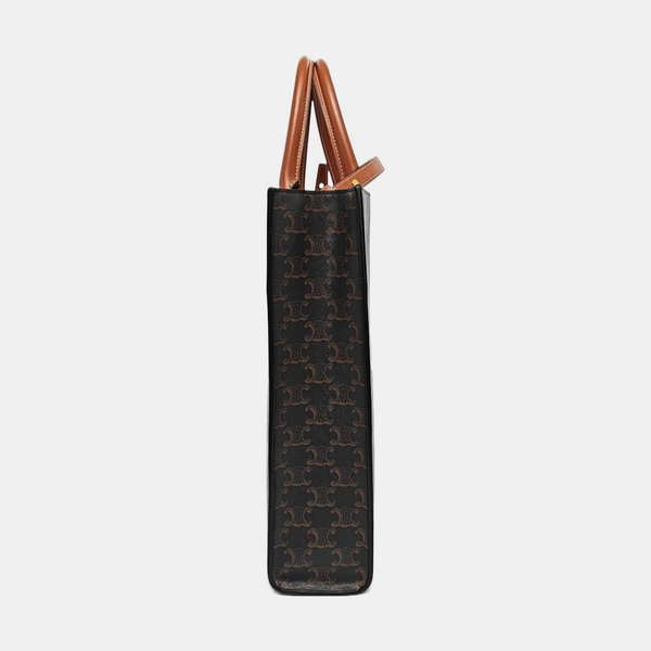 CABAS CELINE Small Coated Canvas Brown