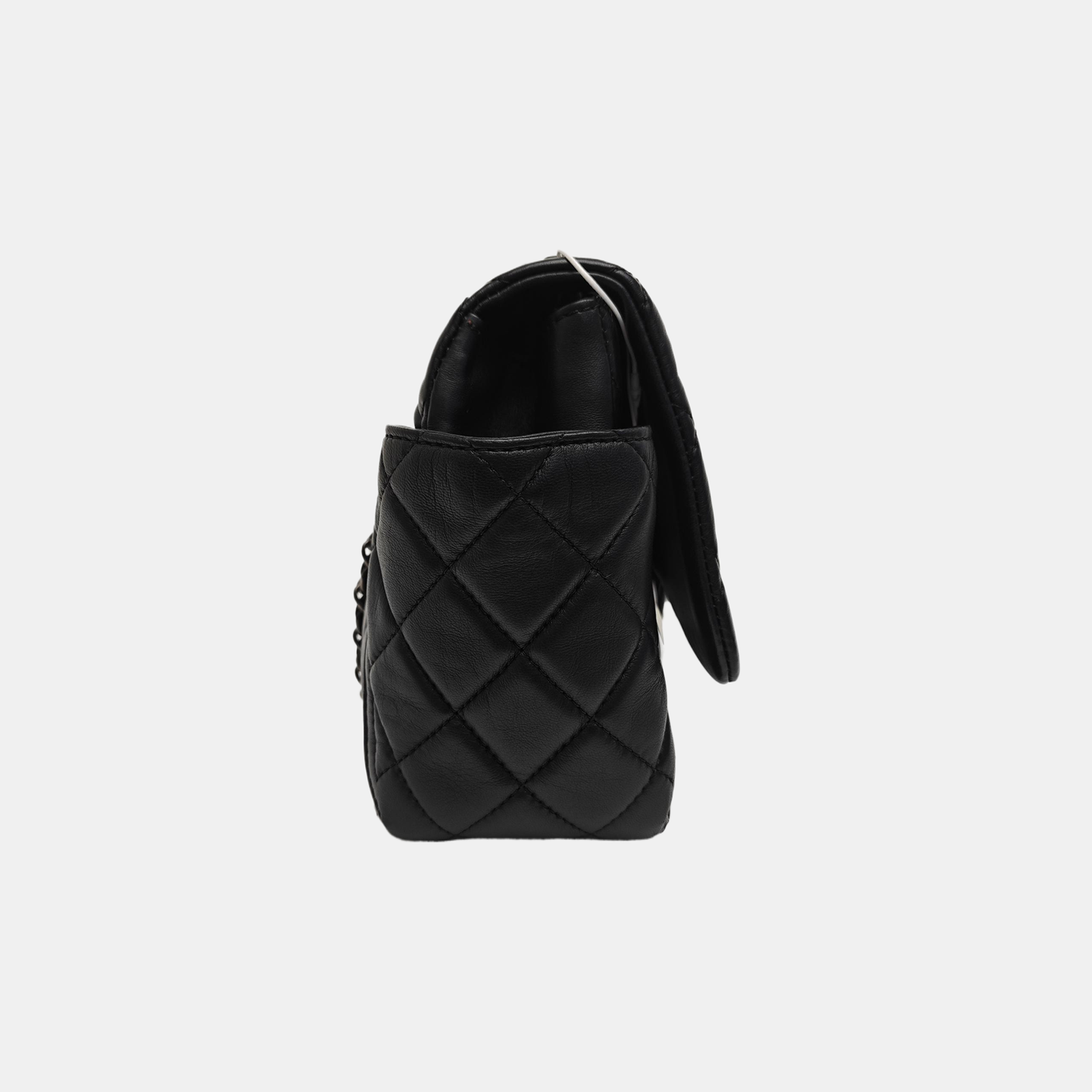 Quilted Calfskin Shoulder Bag Black