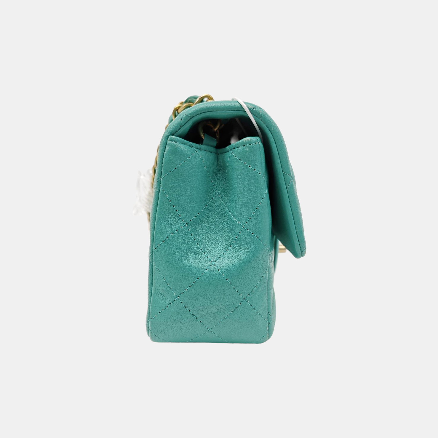CLASSIC FLAP Mini Quilted Lambskin Green