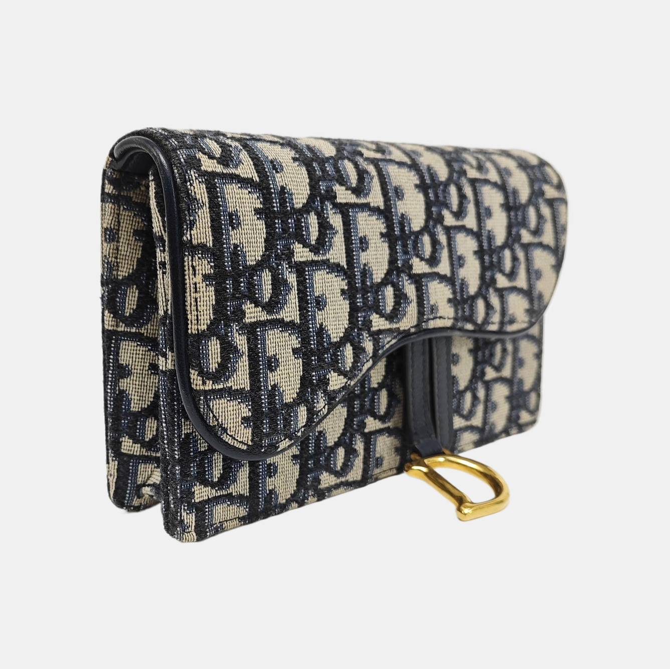 Saddle Mini Oblique Canvas Blue