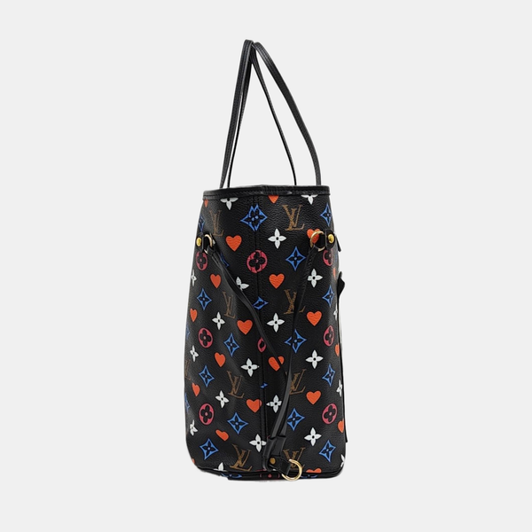 NEVERFULL MM Monogram Coated Canvas Black