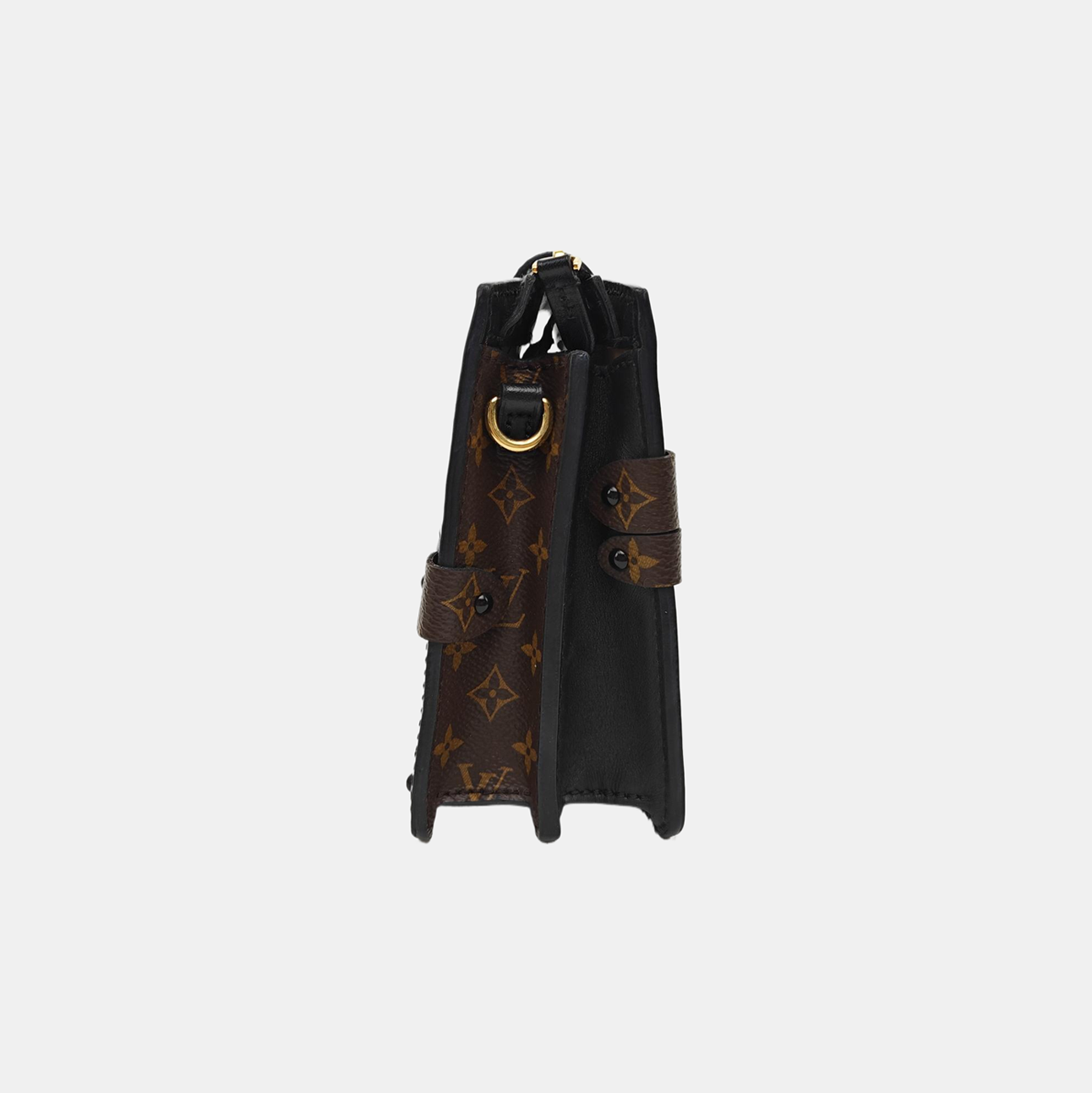 TRUNK Monogram Coated Canvas Brown