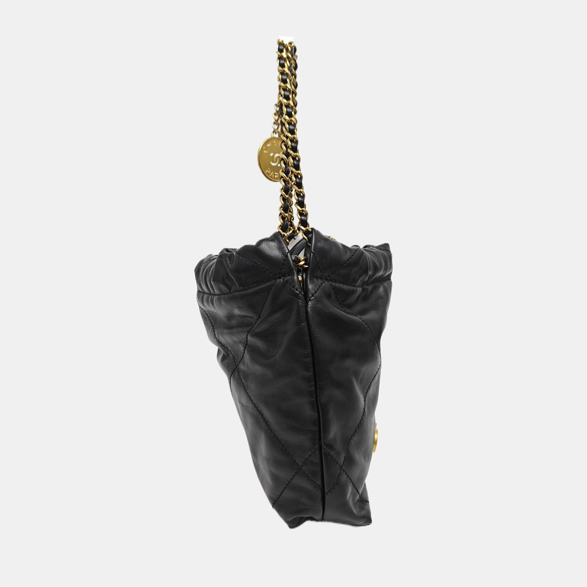 CHANEL 22 Mini Quilted Calfskin Black