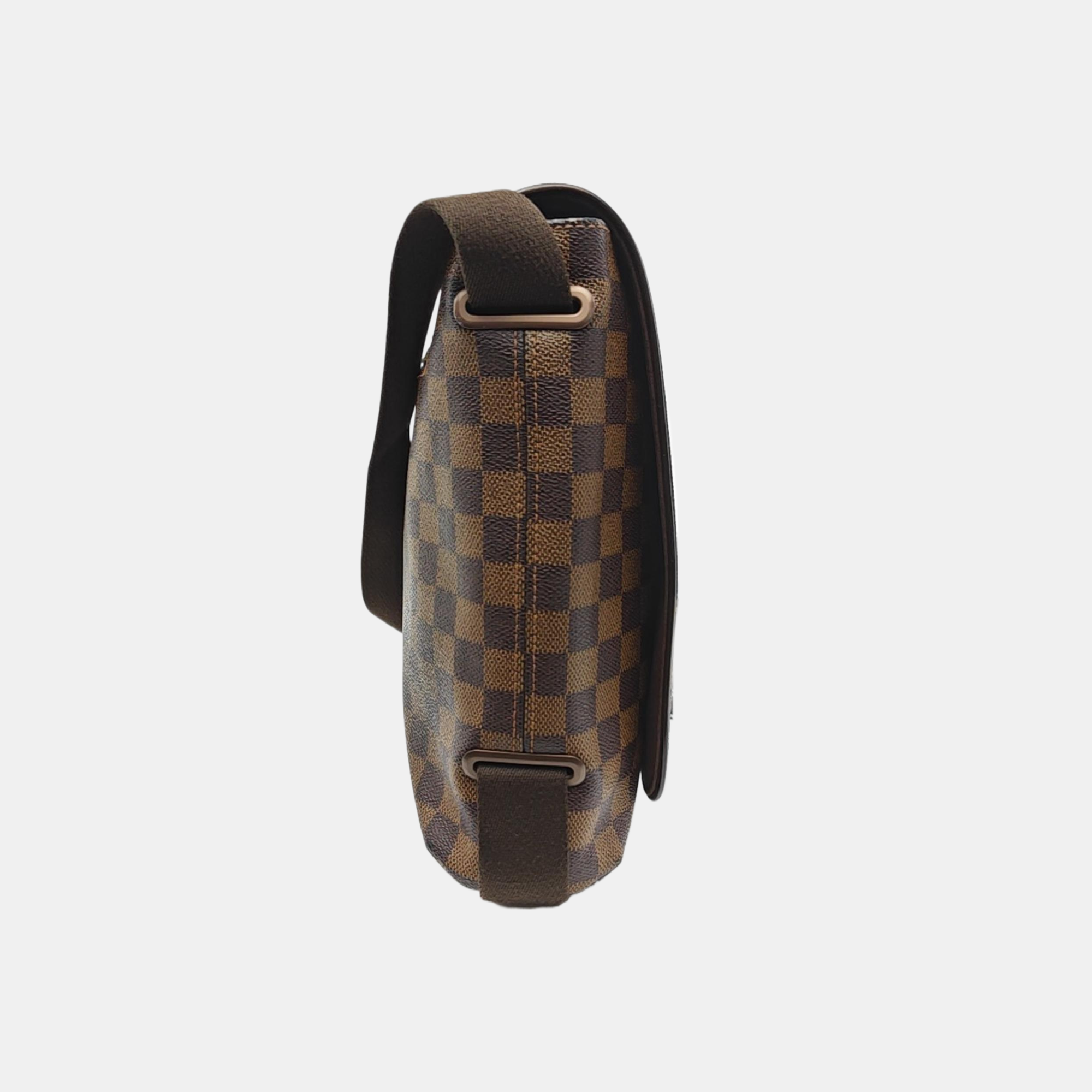 BROOKLYN Damier Ebene Coated Canvas Brown