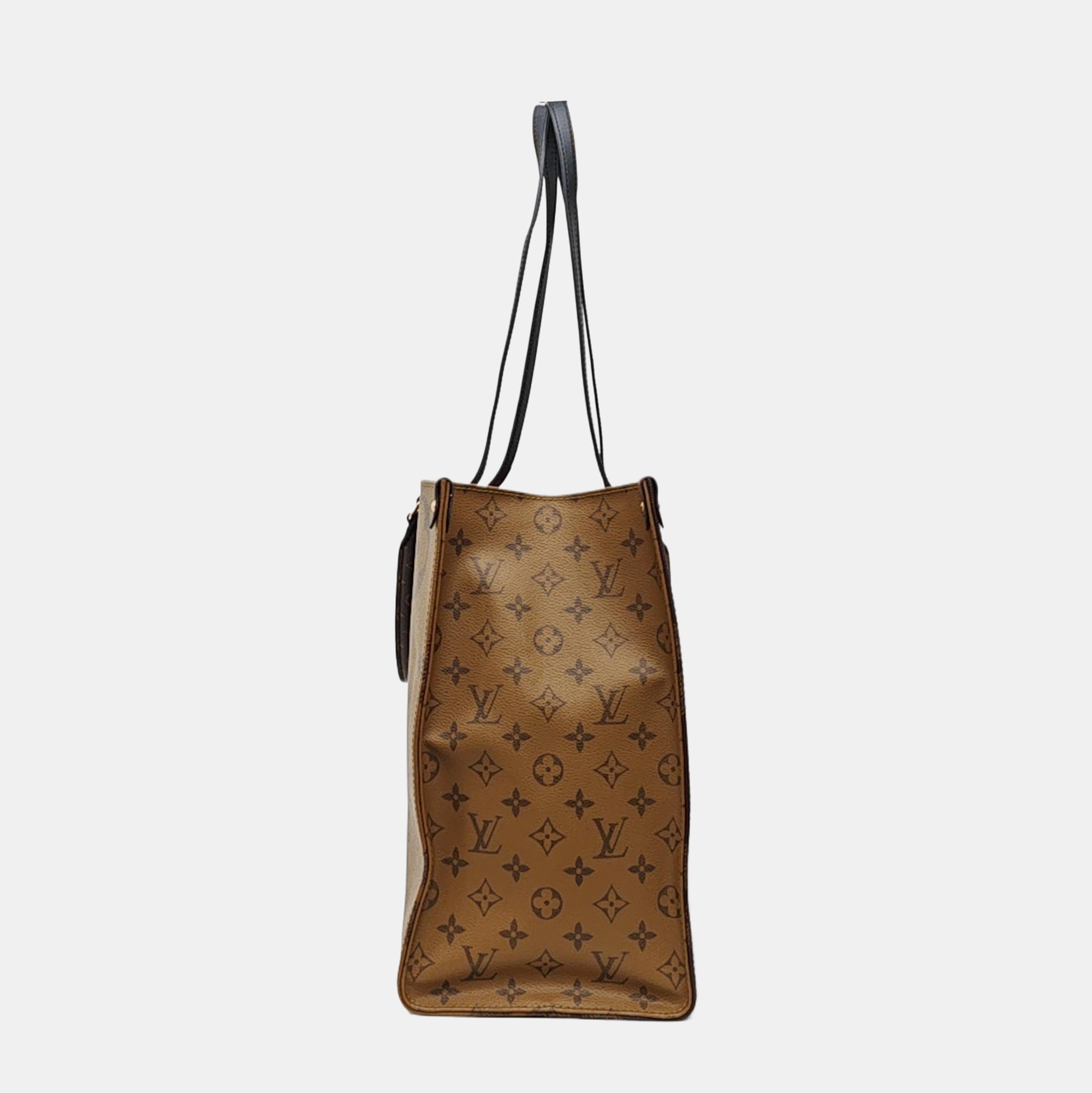 ONTHEGO GM Monogram Coated Canvas Brown