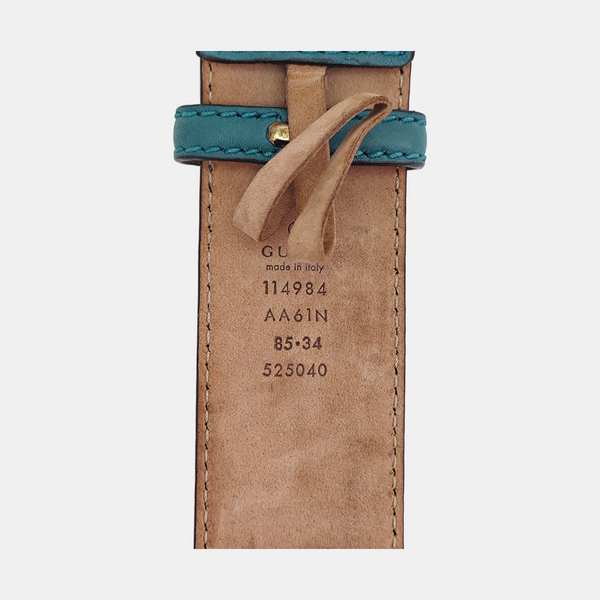 Leather Belt Green