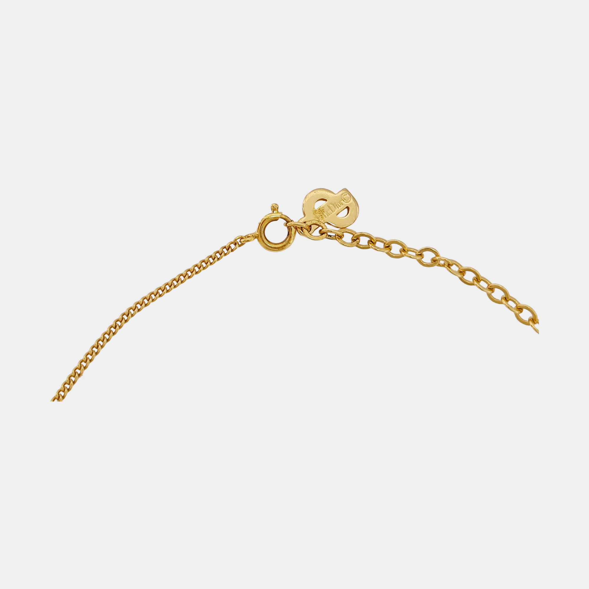 Petit CD Metal Gold Necklace
