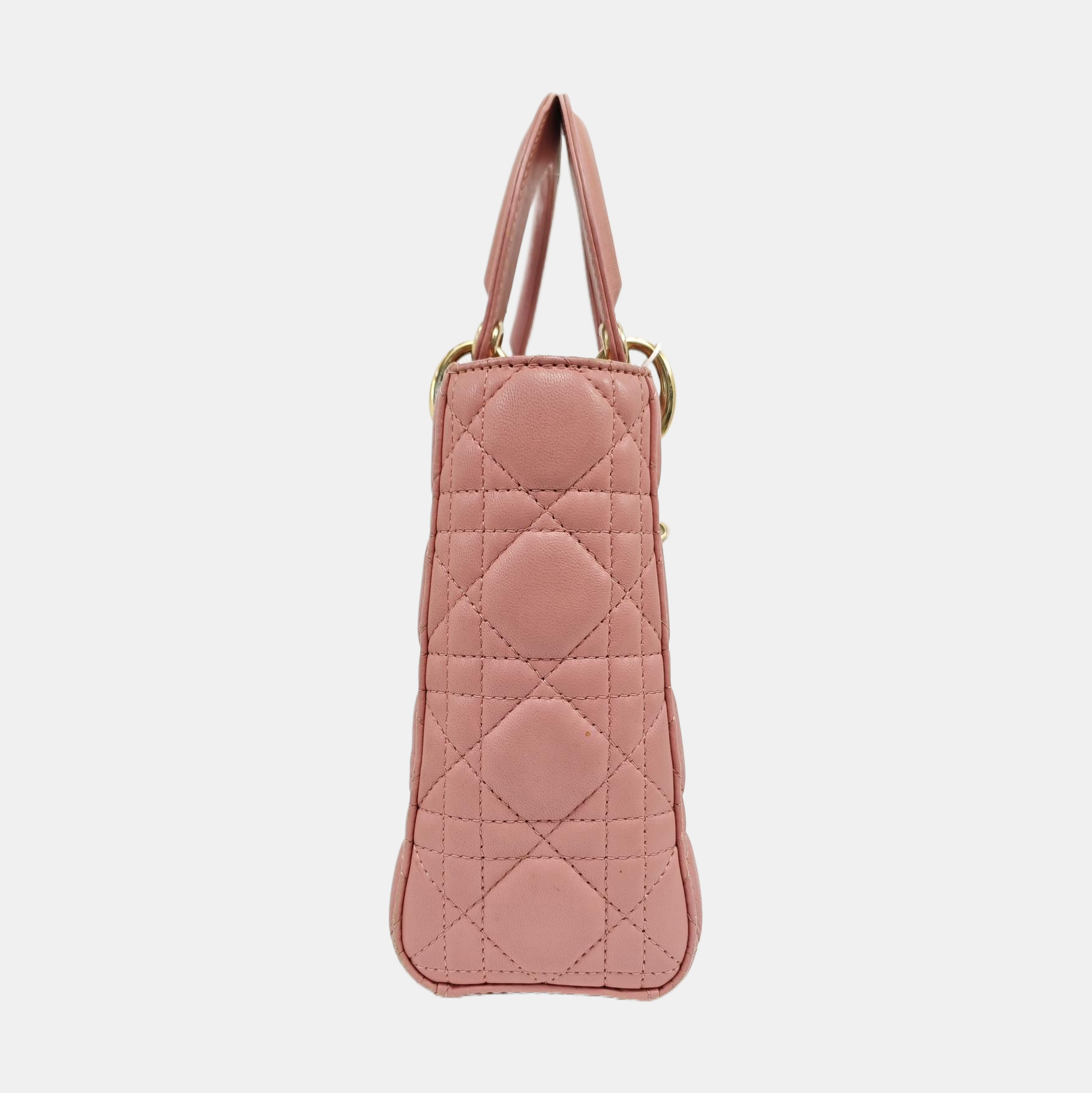 Lady Dior Small Cannage Lambskin Pink