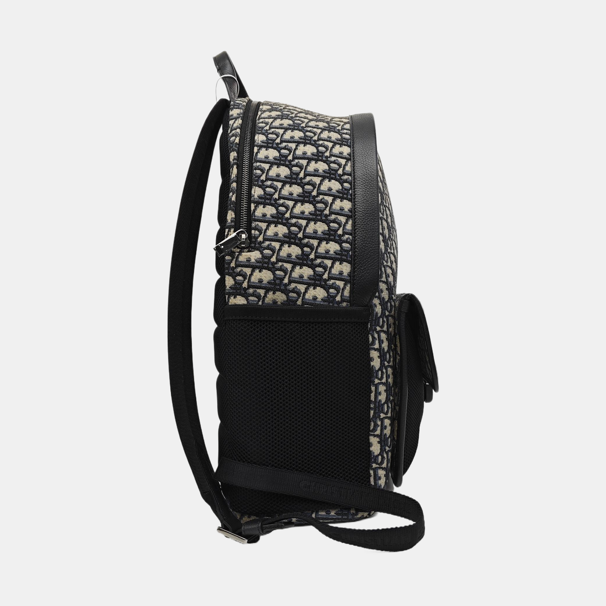 Oblique Canvas Backpack Blue