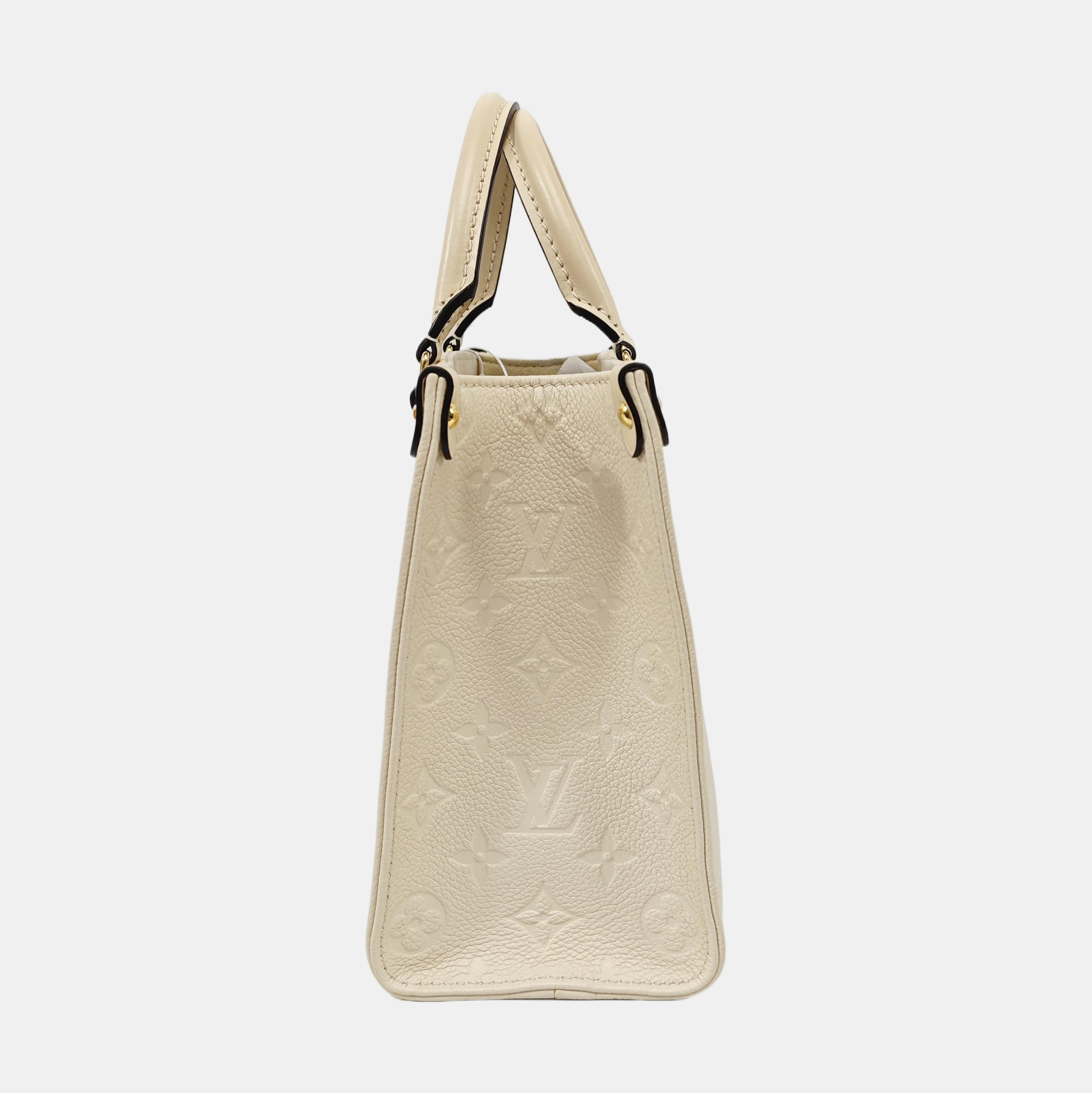 ONTHEGO PM Monogram Calfskin Beige