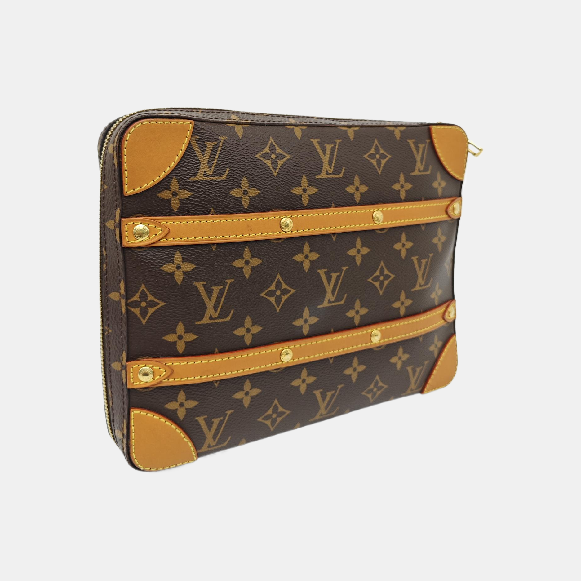 SOFT TRUNK PM Monogram Coated Canvas Brown