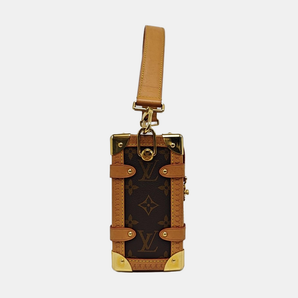 SIDE TRUNK MM Monogram Coated Canvas Brown