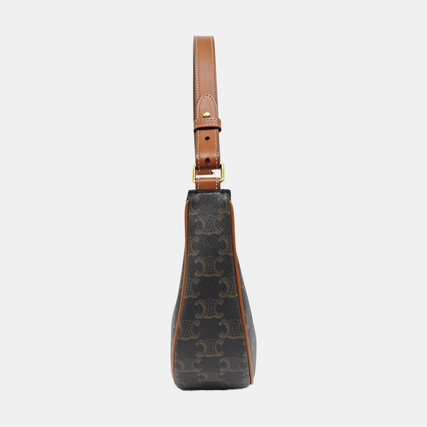 Authenticated pre-owned  AVA Coated Canvas Brown - Top Handle Bag at Looply