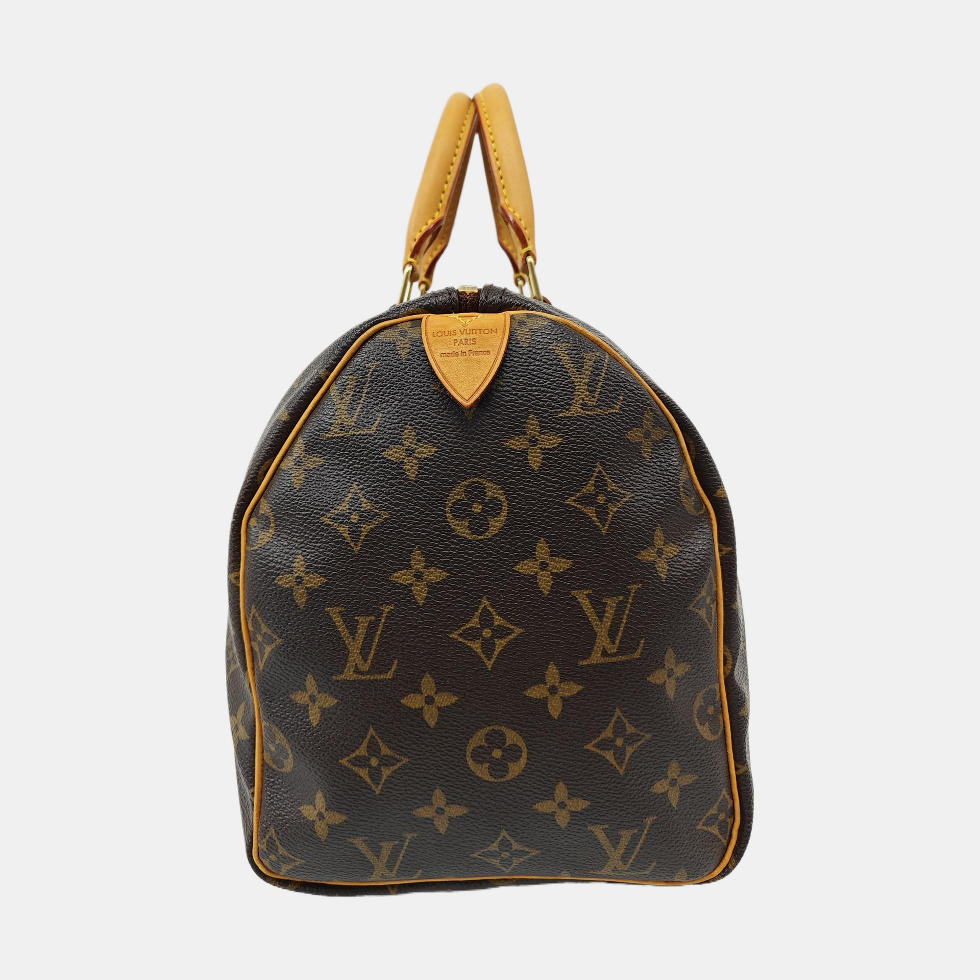 SPEEDY 30 Monogram Coated Canvas Brown