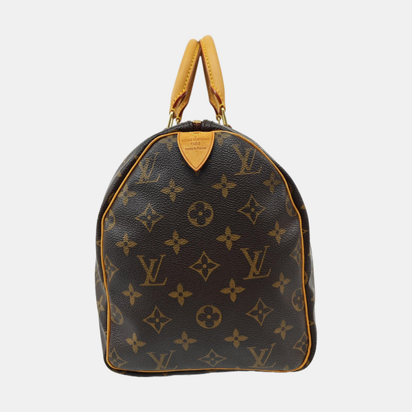 SPEEDY 30 Monogram Coated Canvas Brown