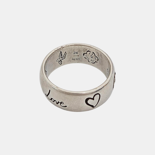 Blind For Love 925 Sterling Silver Ring EU 63